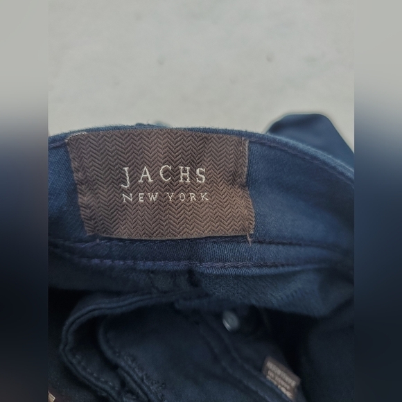 Jachs New York Men's Stretch Straight Fit Mid-Rise Navy‎ Blue Pant 36" x 29". - Picture 9 of 9